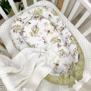 Protectie somn – Baby Nest Flori de bumbac